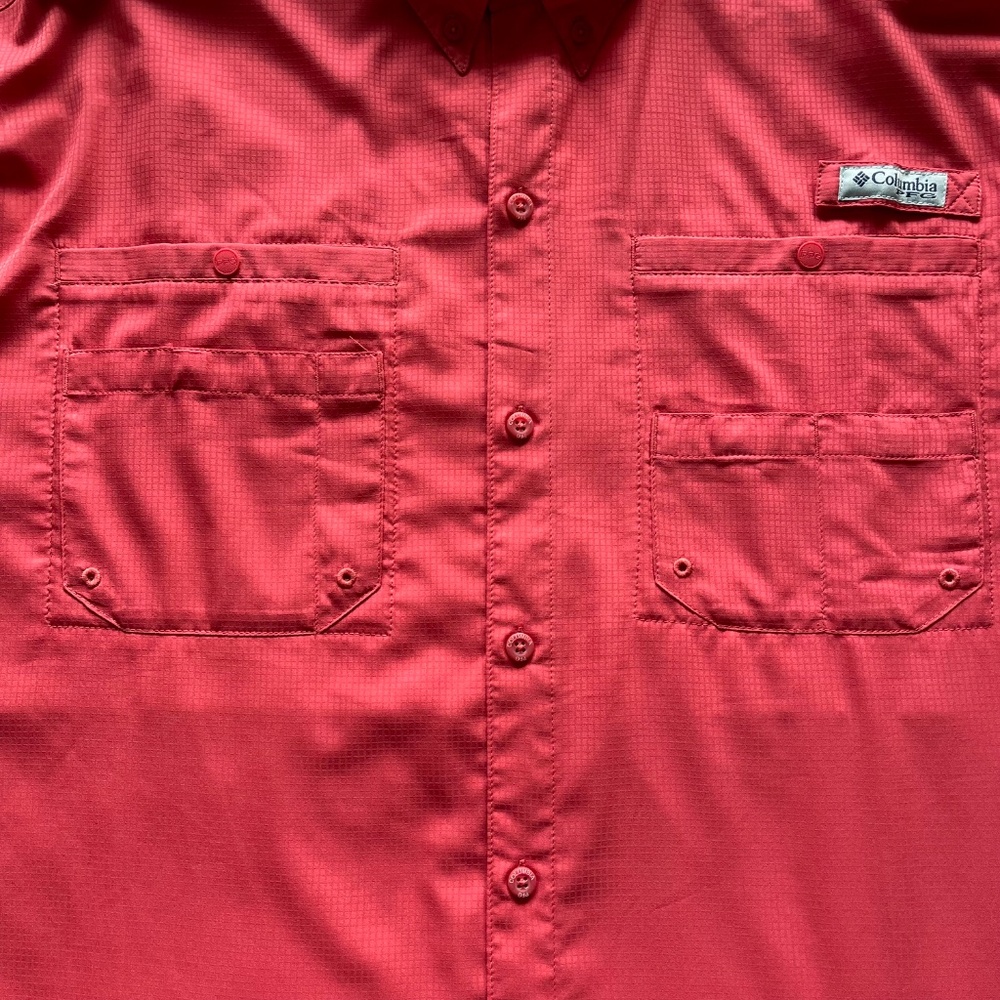 Columbia Men's XXL PFG Button Down Shirt Salmon Fishing Angler Sportswear Vented - Picture 4 of 9
